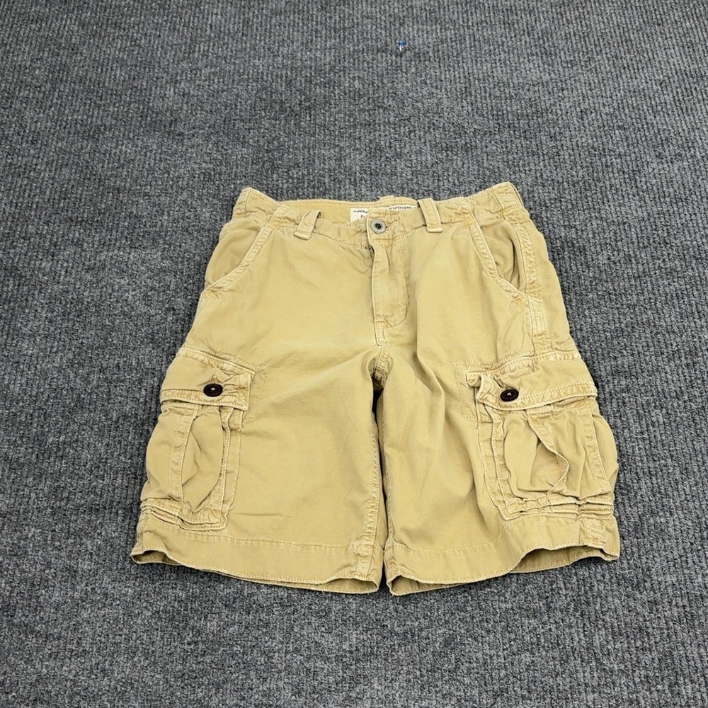 American Eagle Cargo Shorts Mens 28 Khaki Cotton Classic Utility Gorpcore Summer